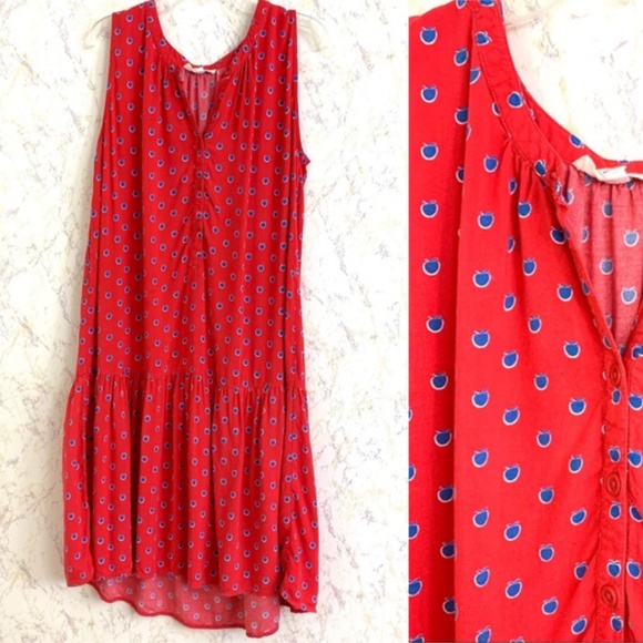 beachlunchlounge Dresses & Skirts - Apple Print Beach lunch Lounge Red Dress Medium
